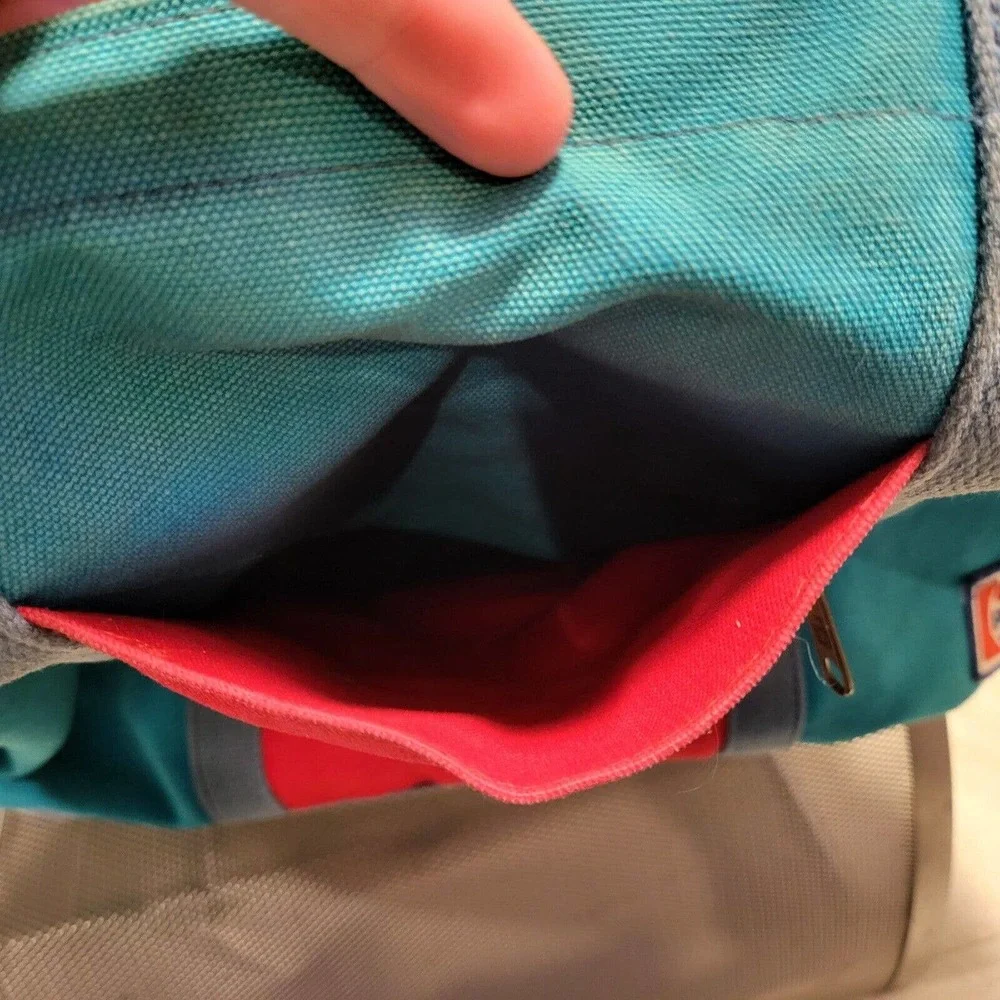 VTG‎ 70s 80s Pepsi-Cola Soda XL Canvas Boat & Tote Blue Red Zip Carry Bag RARE